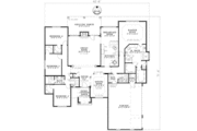 Traditional Style House Plan - 4 Beds 2 Baths 2545 Sq/Ft Plan #17-2171 