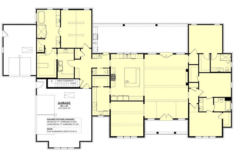 Architectural House Design - Floor Plan - Other Floor for Farmhouse House Plan #430-415 - 4 bed, 3.5 bath