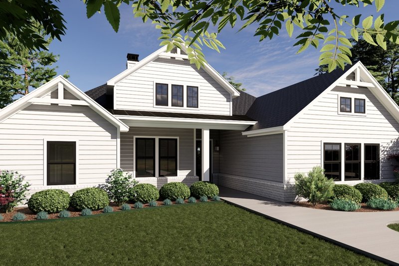 House Plan Design - Exterior - Front Elevation 5 for Farmhouse House Plan #1096-70 - 4 bed, 3 bath