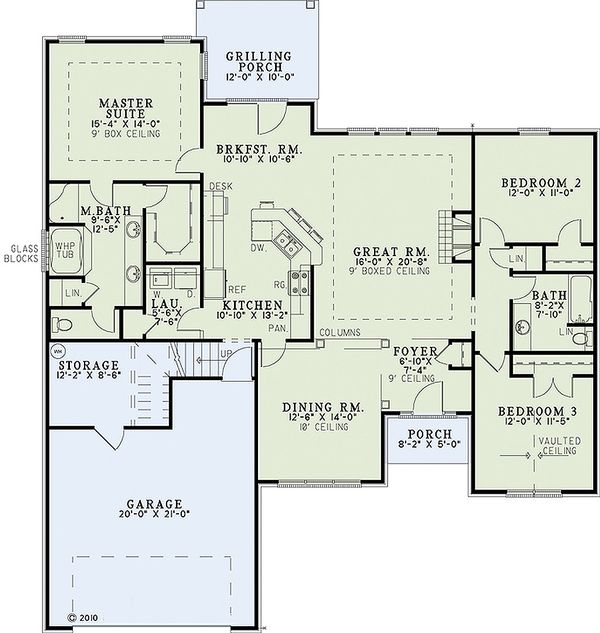 European Floor Plan - Main Floor Plan #17-2458