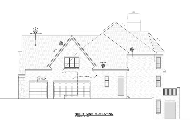 Dream House Plan - Exterior - Other Elevation 1 for European House Plan #20-2388 - 4 bed, 4.5 bath