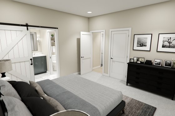 Interior - Master Bedroom 1 for Craftsman House Plan #51-1388 - 3 bed, 2.5 bath