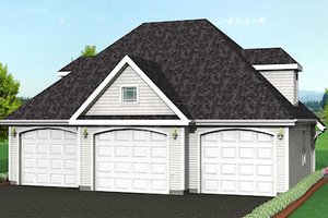 Traditional Exterior - Front Elevation Plan #75-188