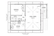 Cottage Style House Plan - 1 Beds 1 Baths 725 Sq/Ft Plan #1094-29 Floor 