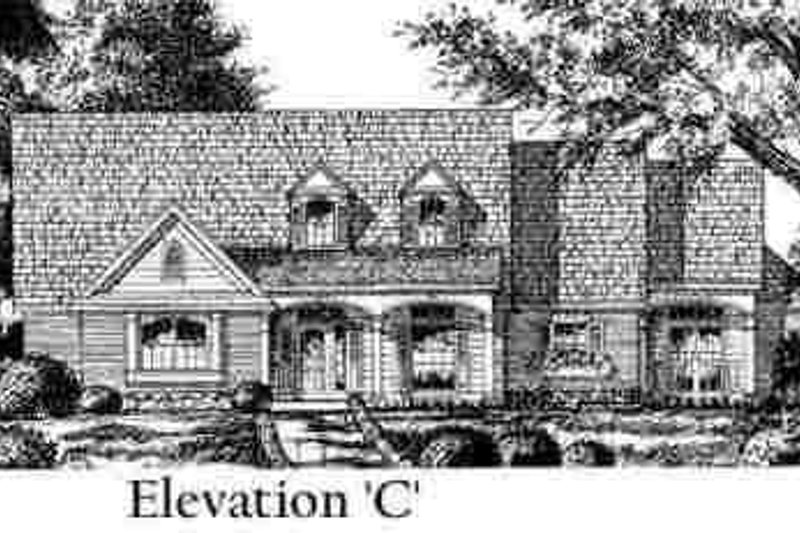 Architectural House Design - Exterior - Other Elevation 1 for European House Plan #40-258 - 4 bed, 3 bath