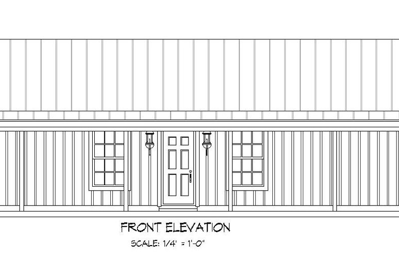 Dream House Plan - Exterior - Front Elevation 3 for Traditional House Plan #932-490 - 2 bed, 1 bath