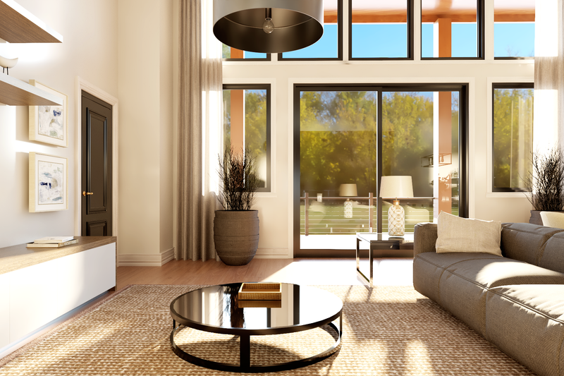 House Blueprint - Interior - Family Room 2 for Contemporary House Plan #1064-449 - 3 bed, 3.5 bath