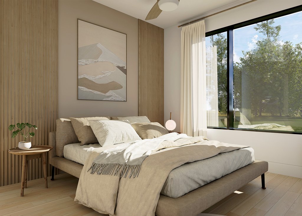 Interior - Master Bedroom for Farmhouse House Plan #23-2907 - 3 bed, 1 bath