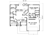 Country Style House Plan - 3 Beds 2 Baths 1694 Sq/Ft Plan #1-862 