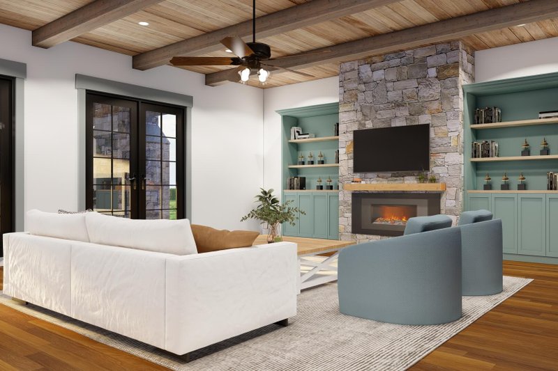 Dream House Plan - Interior - Family Room for Country House Plan #923-42 - 5 bed, 5.5 bath