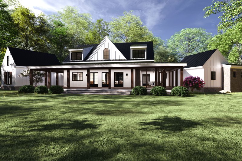 Home Plan - Exterior - Rear Elevation 1 for Farmhouse House Plan #1094-25 - 5 bed, 5.5 bath