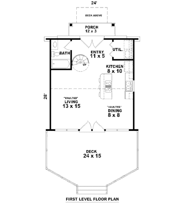 Contemporary Floor Plan - Main Floor Plan #81-13762