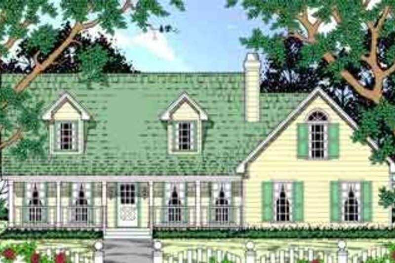 Farmhouse Style House Plan - 3 Beds 2.5 Baths 1821 Sq/Ft Plan #42-327