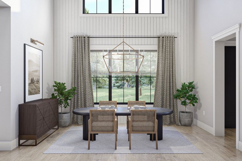 House Blueprint - Interior - Dining Room 3 for European House Plan #455-624 - 5 bed, 5.5 bath