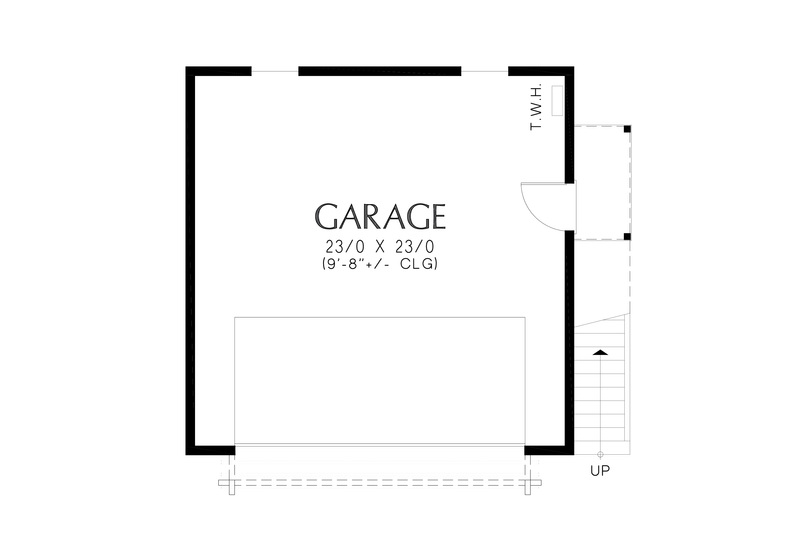 House Plan Design - Floor Plan - Main Floor for Craftsman House Plan #48-1093 - 1 bed, 1 bath