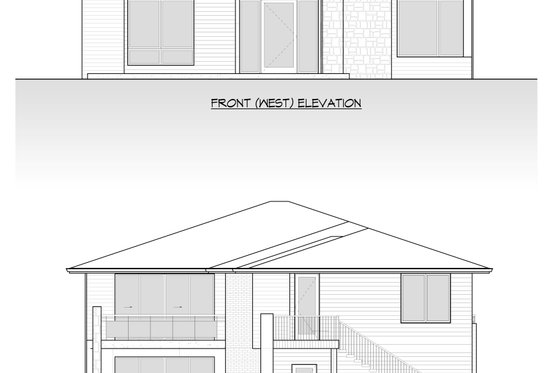 Exterior - Other Elevation 1 for Contemporary House Plan #1066-291 - 7 bed, 6.5 bath