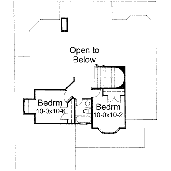 House Plan Design - Traditional Floor Plan - Upper Floor Plan #120-153