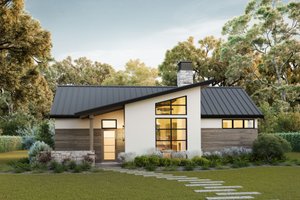 Cottage Exterior - Front Elevation Plan #1114-70