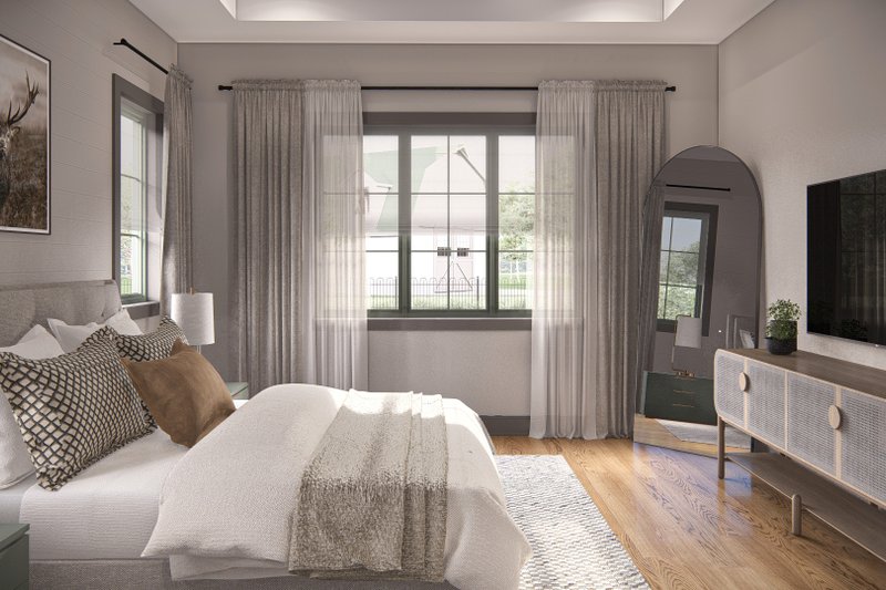 Dream House Plan - Interior - Master Bedroom 1 for Barndominium House Plan #455-512 - 3 bed, 2.5 bath