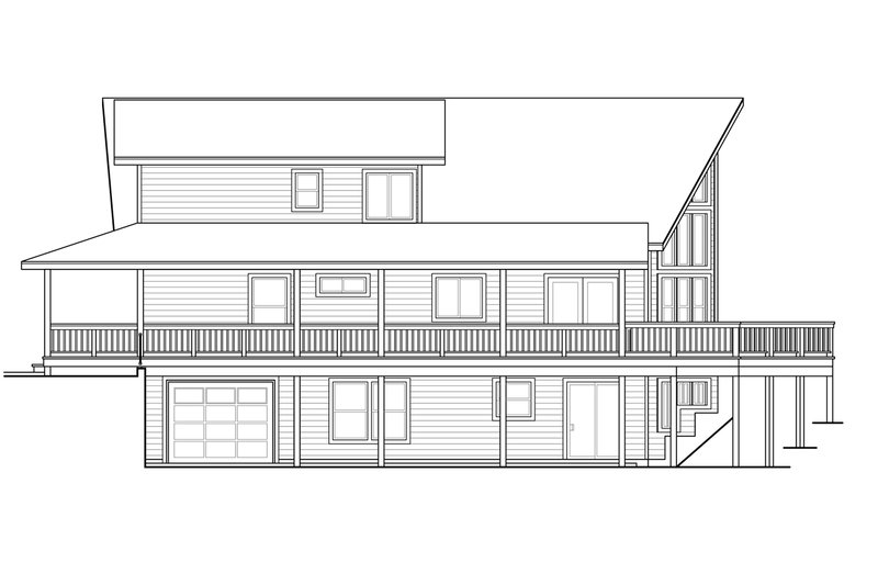 Home Plan - Exterior - Other Elevation 1 for Craftsman House Plan #124-1369 - 3 bed, 2 bath
