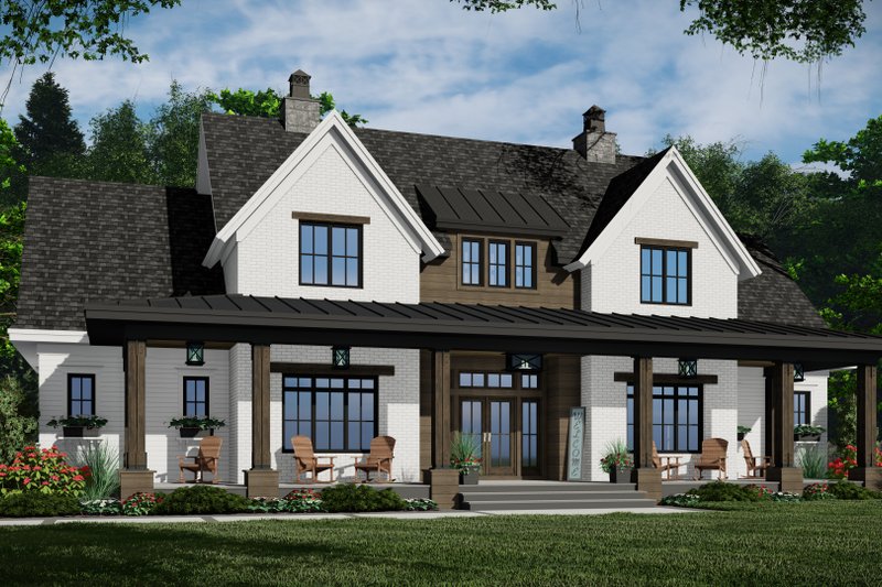 House Plan Design - Exterior - Front Elevation 4 for Farmhouse House Plan #51-1241 - 3 bed, 3.5 bath