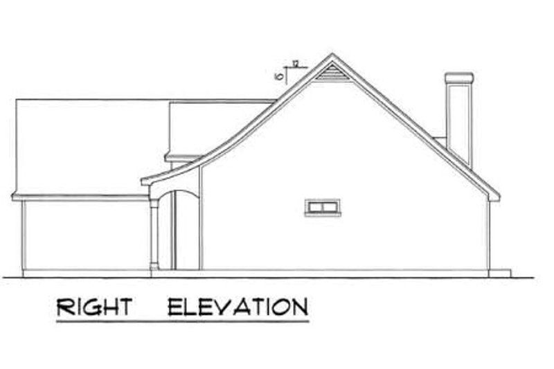 Dream House Plan - Exterior - Other Elevation 1 for Traditional House Plan #40-116 - 3 bed, 2 bath
