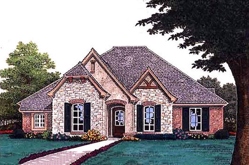 Dream House Plan - European Exterior - Front Elevation Plan #310-689