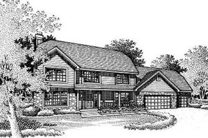 Traditional Exterior - Front Elevation Plan #50-200