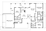 Adobe / Southwestern Style House Plan - 3 Beds 2.5 Baths 2596 Sq/Ft Plan #1-624 