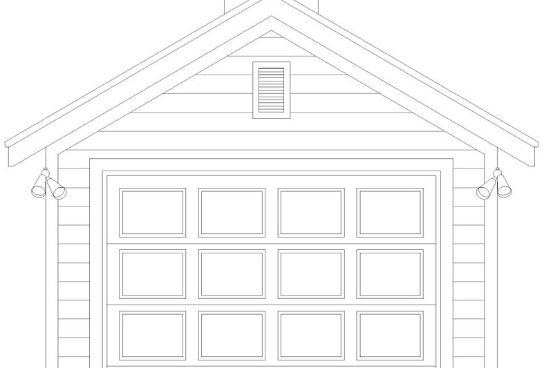 Home Plan - Exterior - Front Elevation 3 for Traditional House Plan #932-517, 0 bath