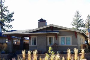 Exterior - Front Elevation 4 for Craftsman House Plan #895-94 - 2 bed, 2 bath