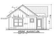 Modern Style House Plan - 1 Beds 1 Baths 738 Sq/Ft Plan #20-2607 Exterior 