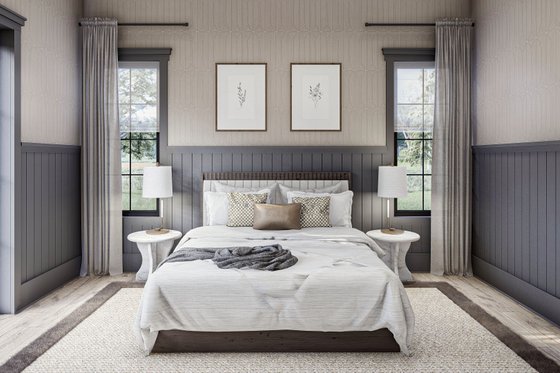 Interior - Master Bedroom for Barndominium House Plan #455-662 - 3 bed, 2 bath