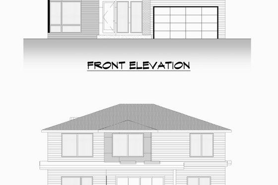 Exterior - Other Elevation for Contemporary House Plan #1066-214 - 4 bed, 3.5 bath