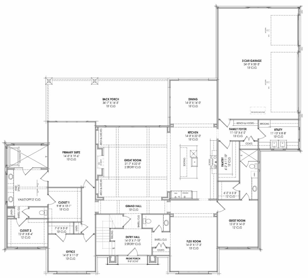 Tudor Style House Plan - 4 Beds 4.5 Baths 4628 Sq/Ft Plan #1096-184 ...