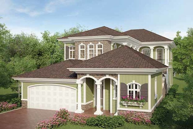 House Design - Country Exterior - Front Elevation Plan #938-16