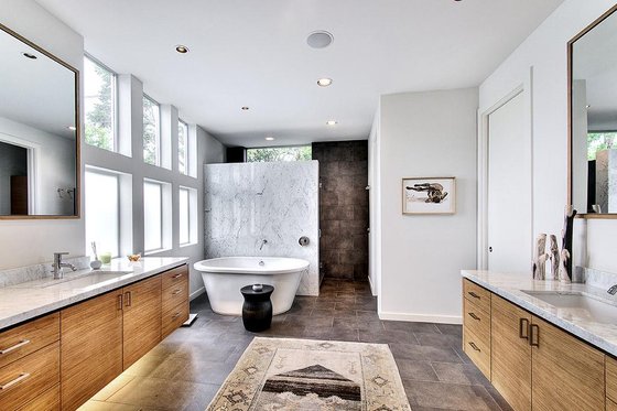 Interior - Master Bathroom for Modern House Plan #449-13 - 4 bed, 4.5 bath