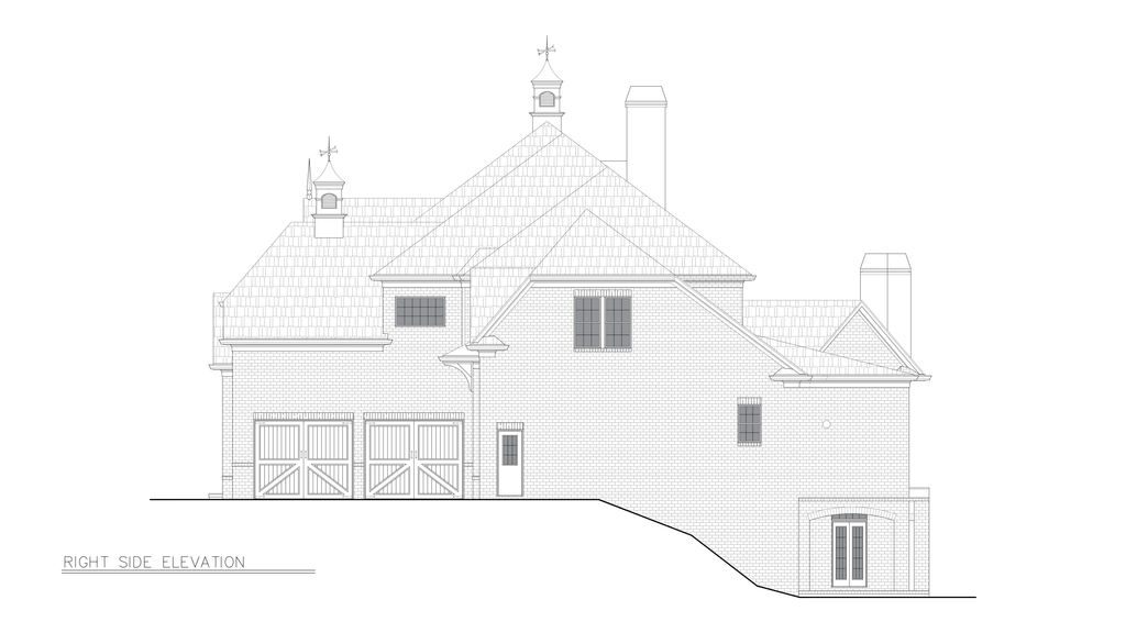 Exterior - Other Elevation 2 for Traditional House Plan #54-695 - 4 bed, 3 bath