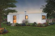 Contemporary Style House Plan - 2 Beds 2 Baths 864 Sq/Ft Plan #72-529 