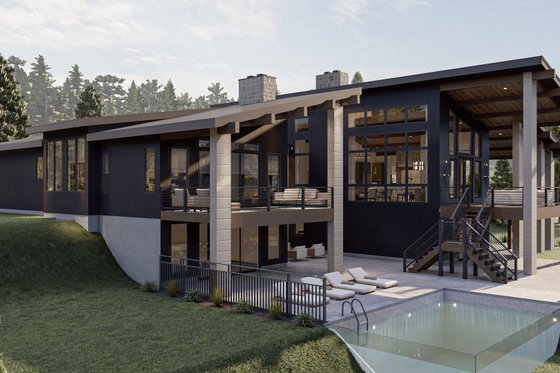 Exterior - Other Elevation for Modern House Plan #455-292 - 1 bed, 1.5 bath