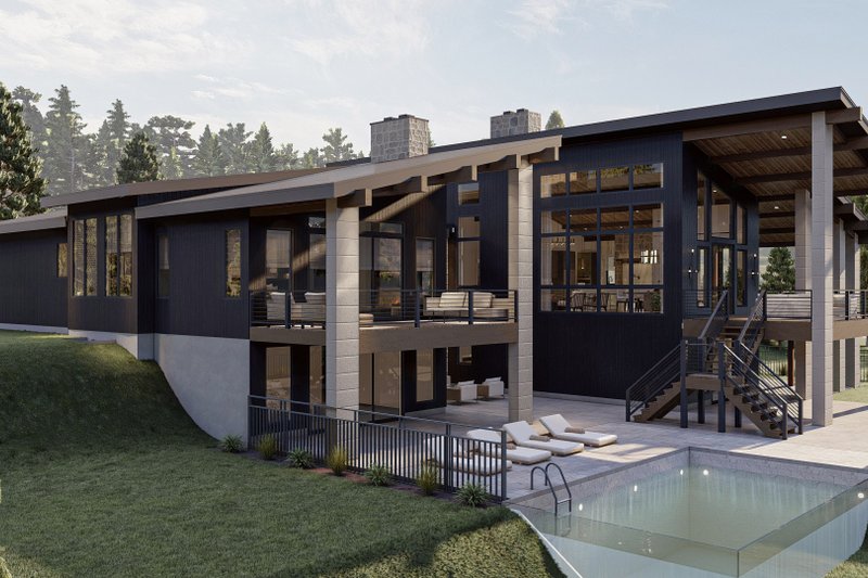 Dream House Plan - Exterior - Other Elevation for Modern House Plan #455-292 - 1 bed, 1.5 bath