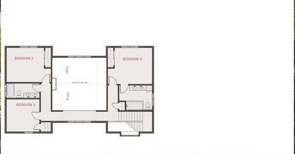 Architectural House Design - Traditional Floor Plan - Upper Floor Plan #461-109