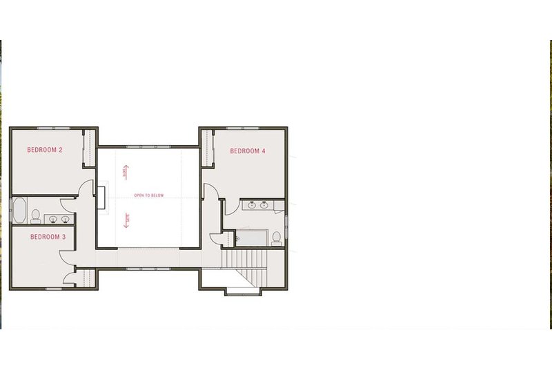 Dream House Plan - Floor Plan - Upper Floor for Traditional House Plan #461-109 - 4 bed, 4.5 bath