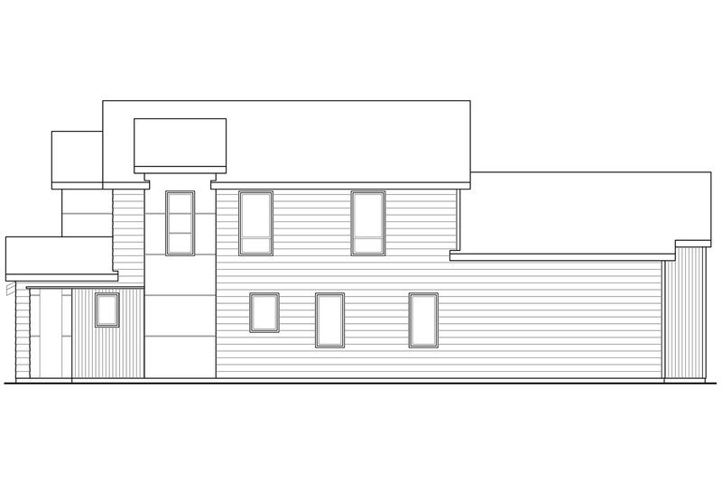 Home Plan - Exterior - Other Elevation 1 for Contemporary House Plan #124-1129 - 3 bed, 2.5 bath