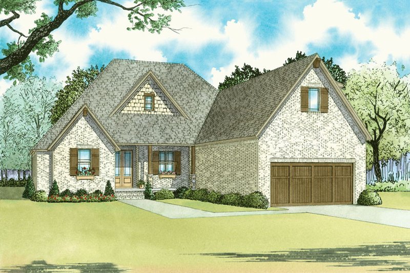 Traditional Style House Plan - 4 Beds 3.5 Baths 2500 Sq/Ft Plan #923-32