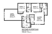 Traditional Style House Plan - 3 Beds 2.5 Baths 2188 Sq/Ft Plan #1010-243 