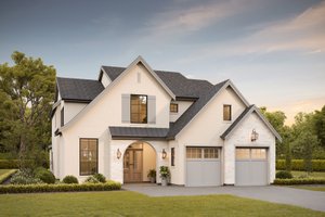 European Exterior - Front Elevation Plan #1114-22