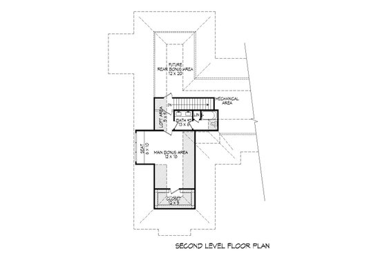 Floor Plan - Upper Floor for Country House Plan #932-94 - 3 bed, 3.5 bath