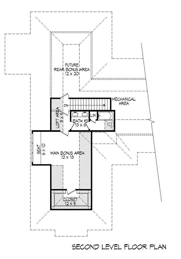 Country Floor Plan - Upper Floor Plan #932-94