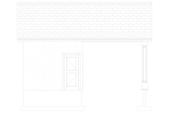Exterior - Other Elevation for Traditional House Plan #1060-493, 1 bath